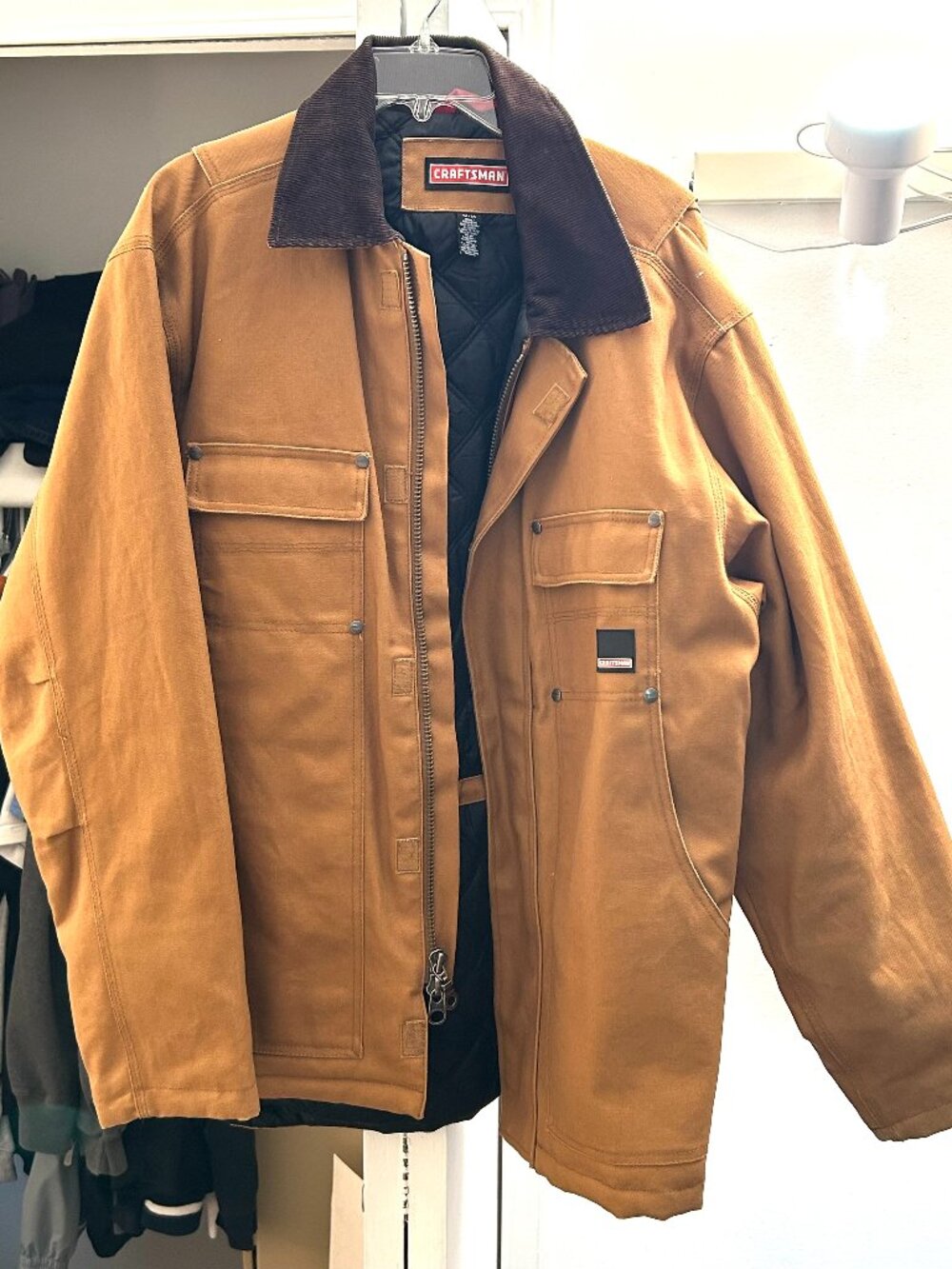 Craftsman Men Brown Jacket Size Medium Like New